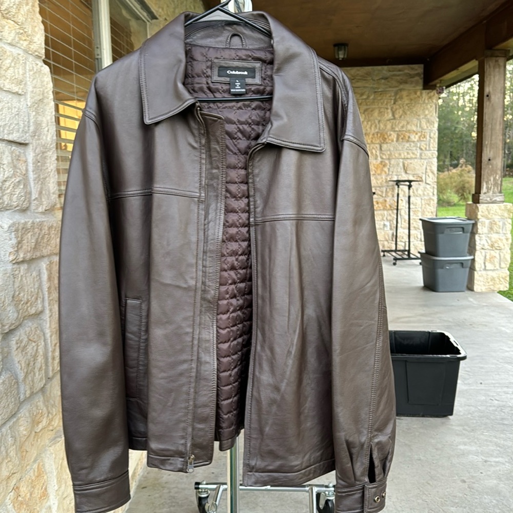 Mens leather jacket